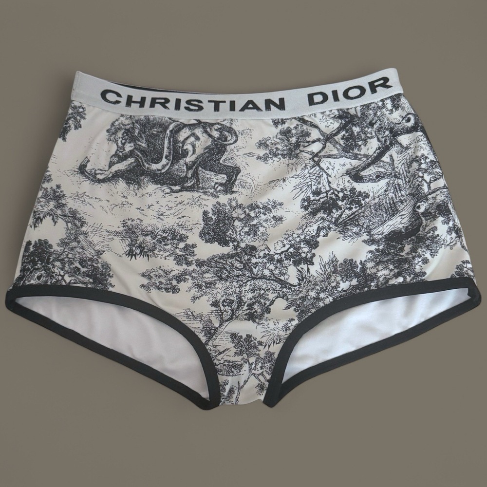 Dior Black and White Bikini Bottoms